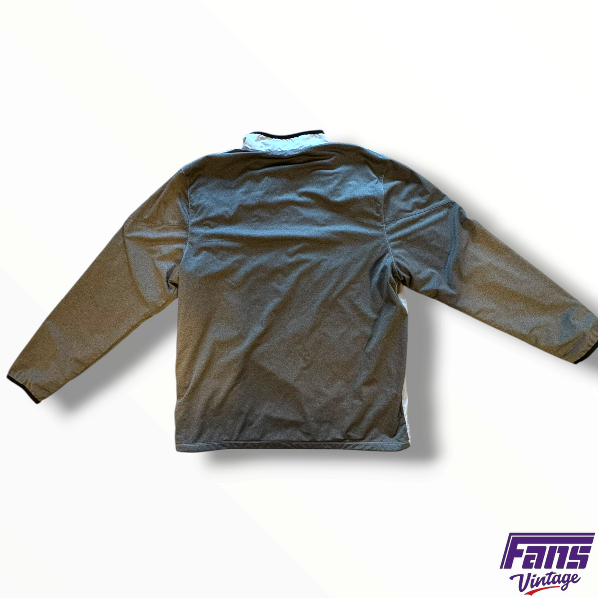 TCU Baseball Team Issued Nike Premium Gray Quarter Zip Pullover