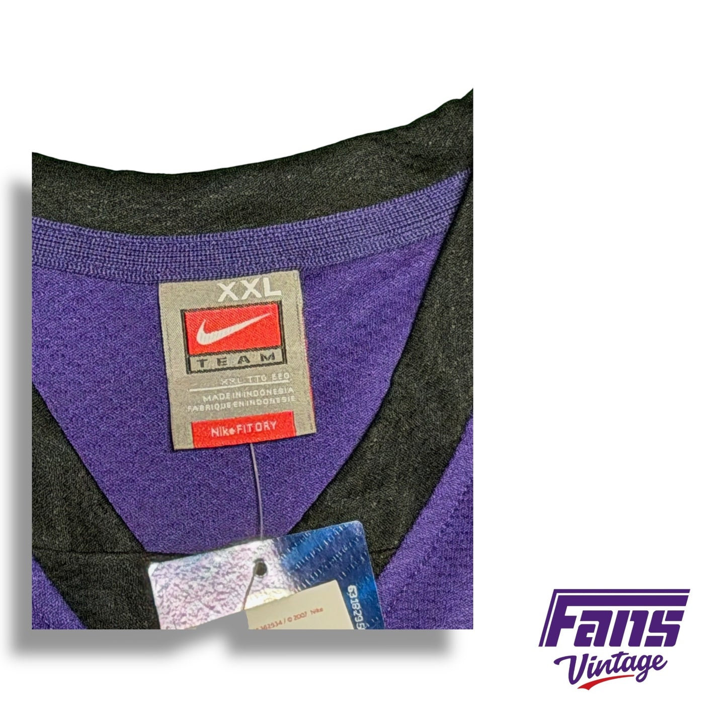 TCU Vintage Y2K Era Team Issued Custom Nike Warmup Jersey Shirt - Cool details!