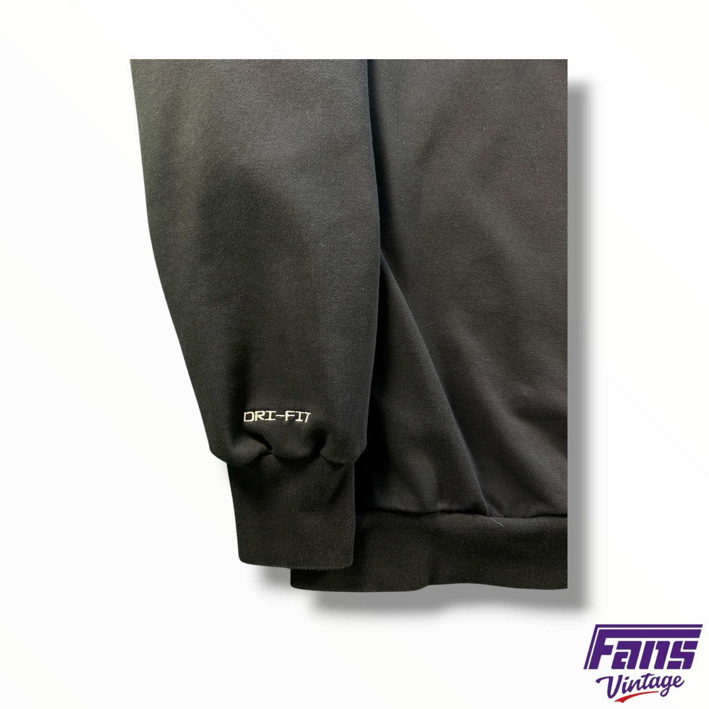 TCU Women’s Basketball Team Issued Nike Black Crewneck Sweater With Unique Details