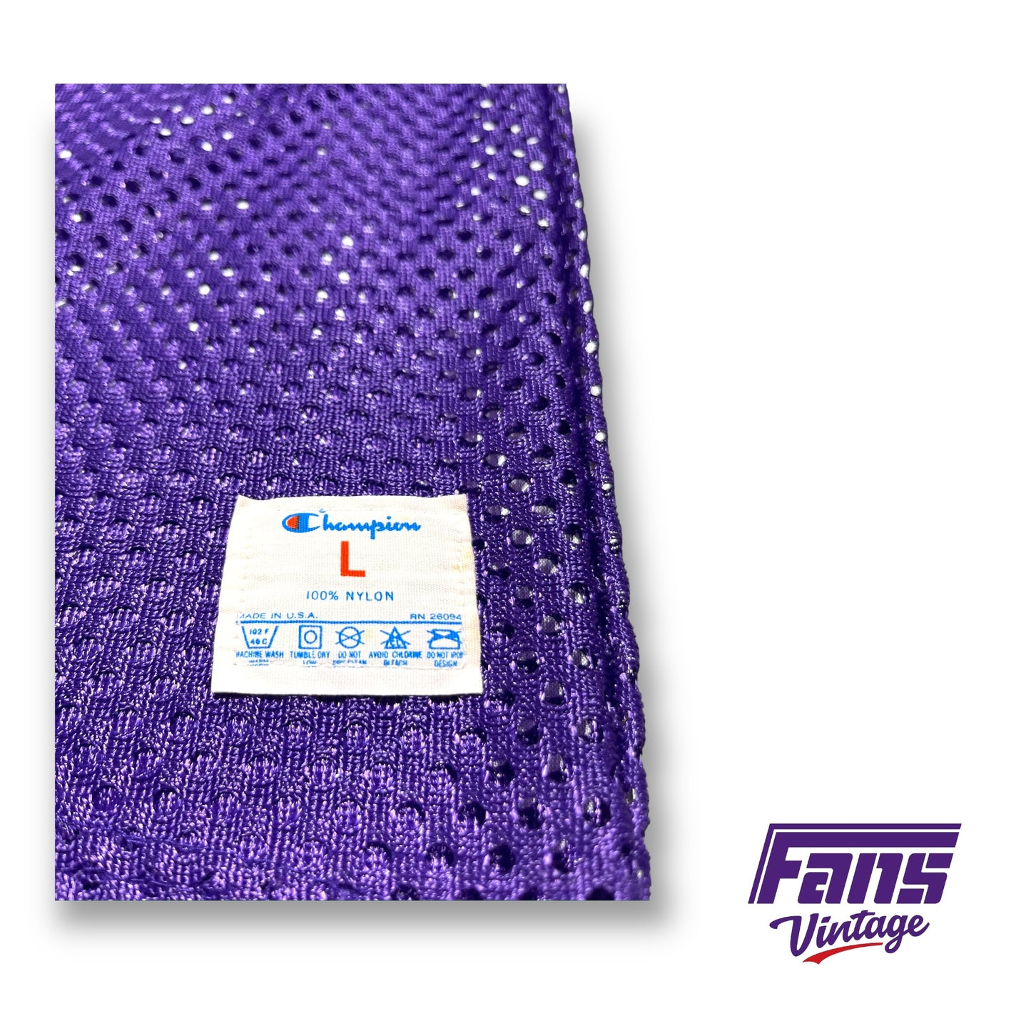 Vintage Champion Purple Mesh Football Jersey