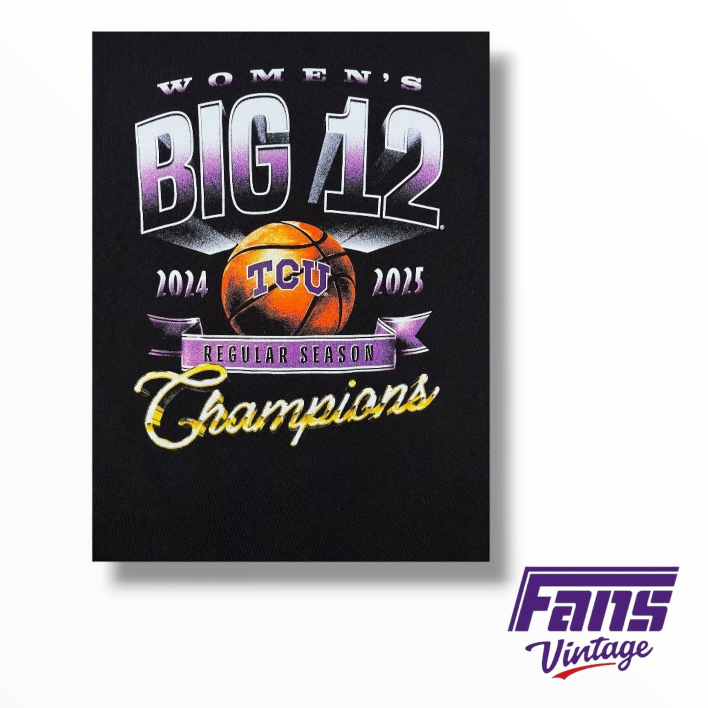 TCU Women’s Basketball 2024-2025 Regular Season Champions Tee