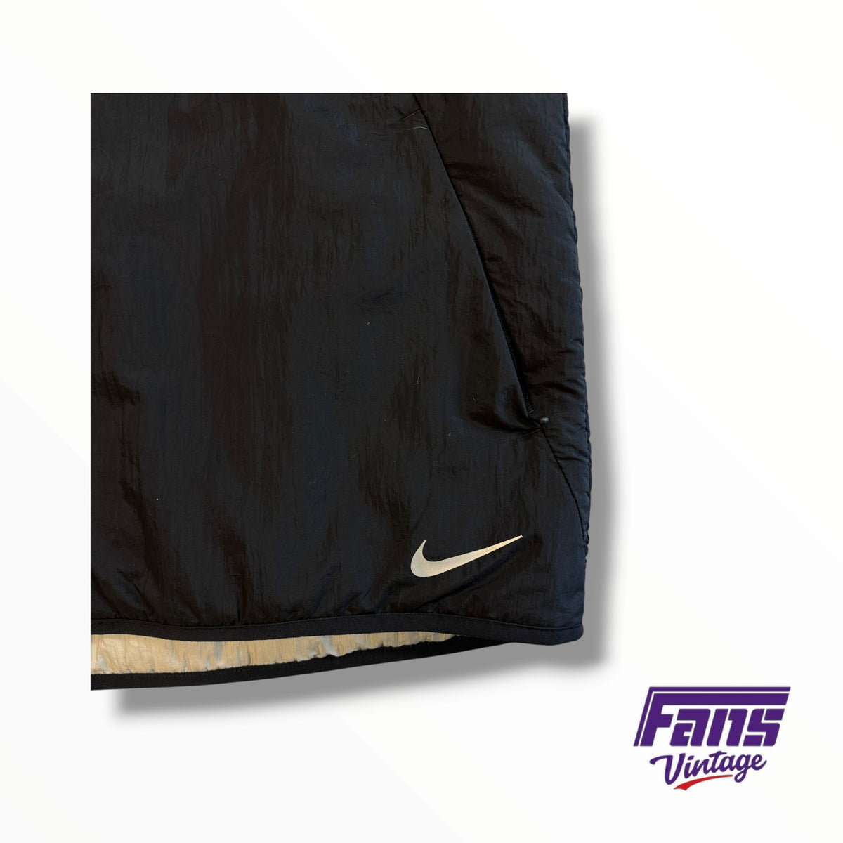 TCU Soccer Team Issued Nike Running Big 12 Champion Blackout Spitblood Puffer Jacket