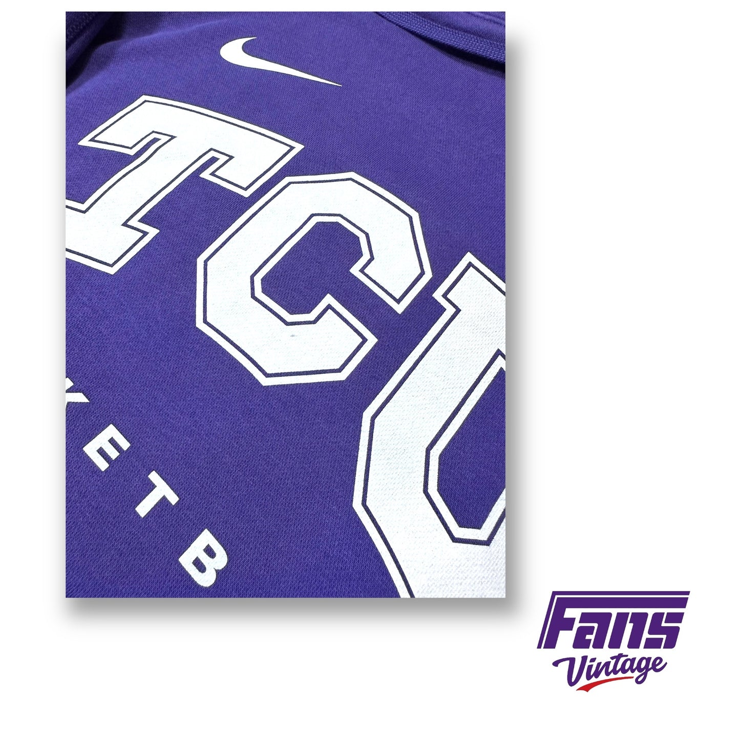 RARE! Team Issued TCU Basketball Nike Sportswear Hoodie