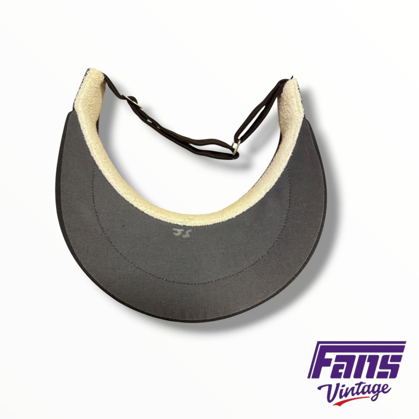 TCU Baseball Coach Custom Black Athletic Frog visor
