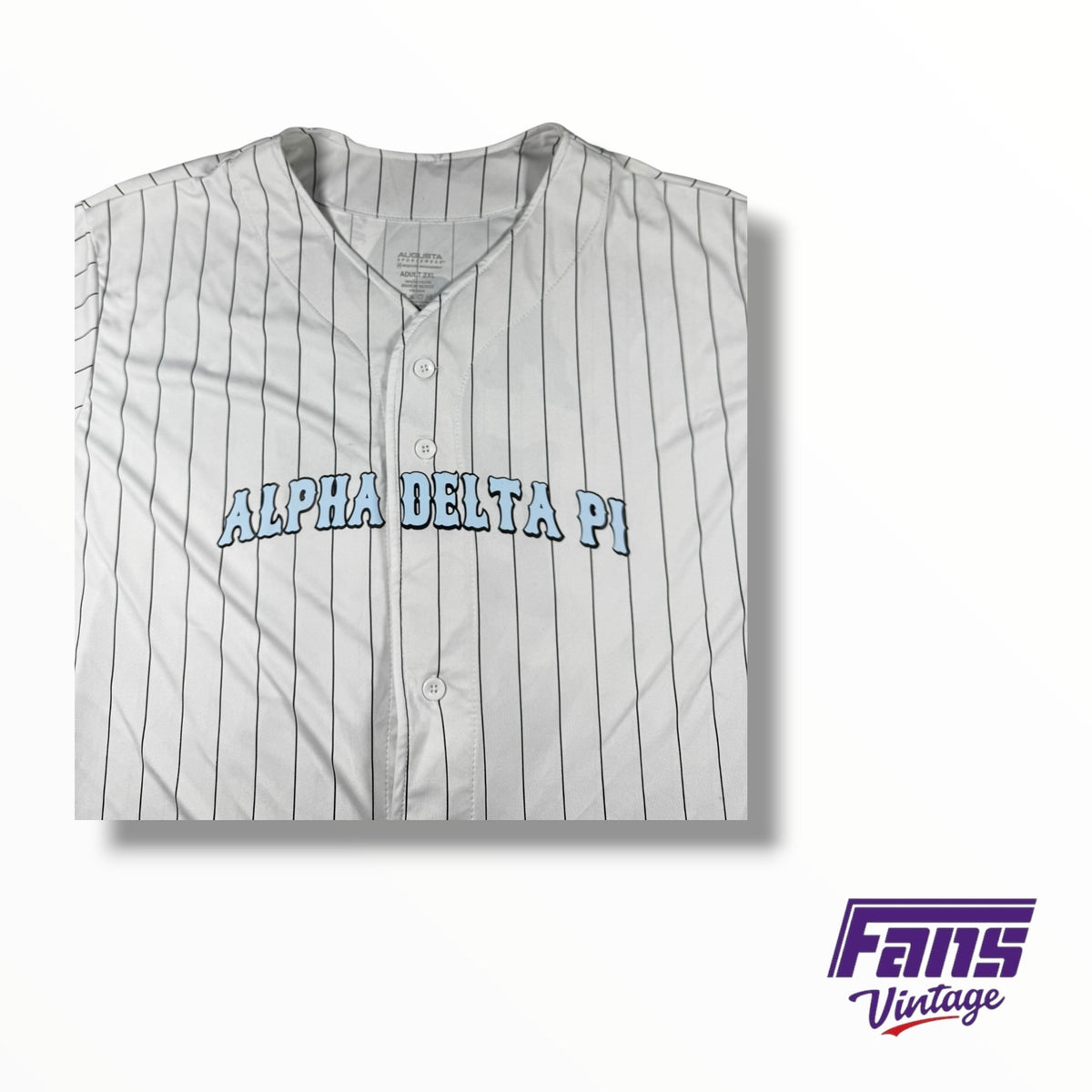 Vintage Alpha Delta Pi Sorority Baseball Buttonup Jersey