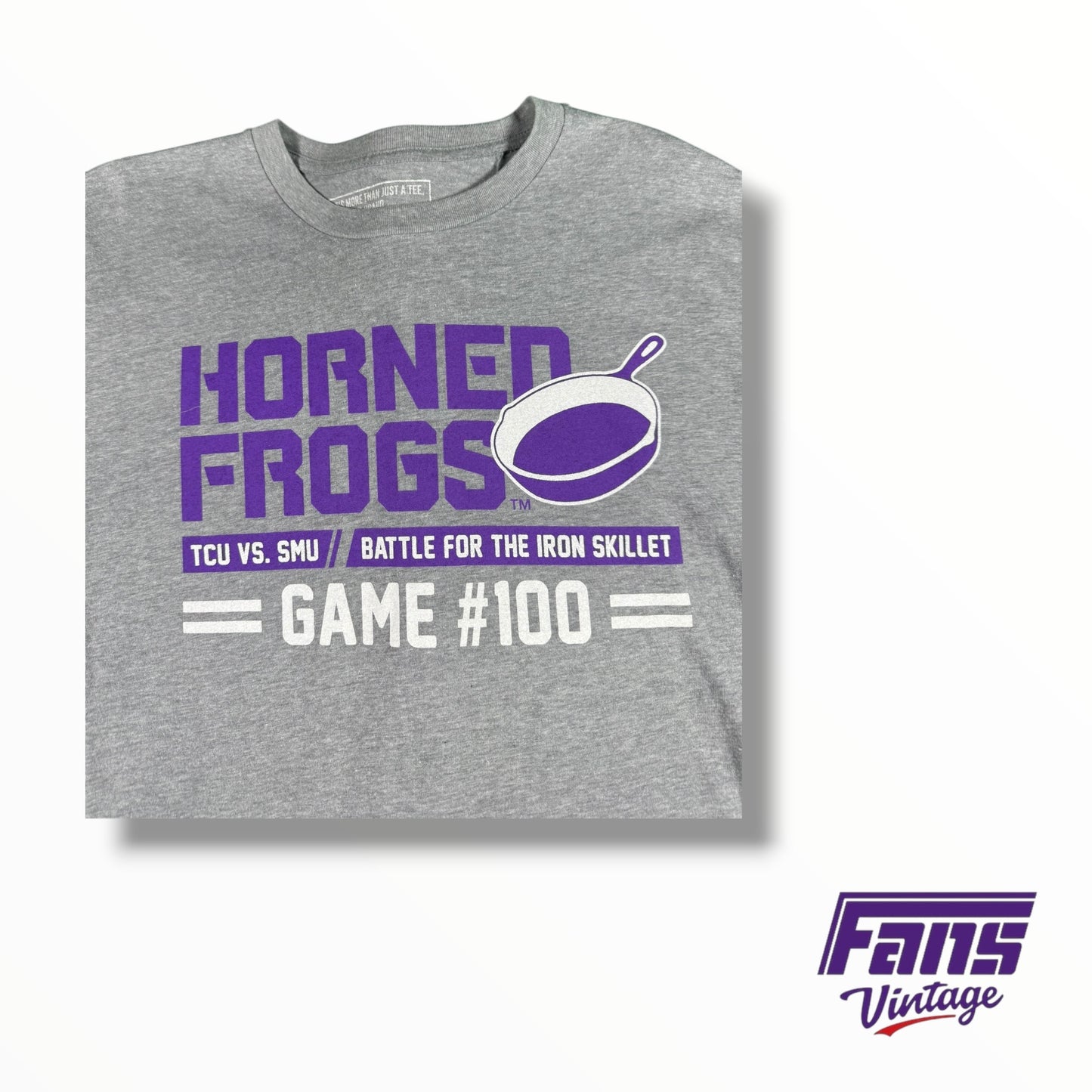 TCU Football Team Issued Iron Skillet 100th Game Shirt