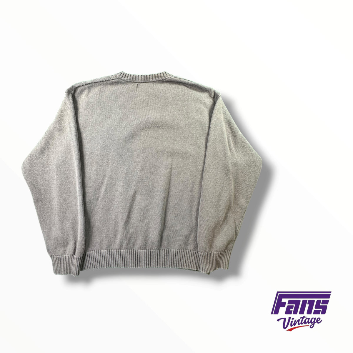 TCU Vintage Argyle V Neck Knit Sweater