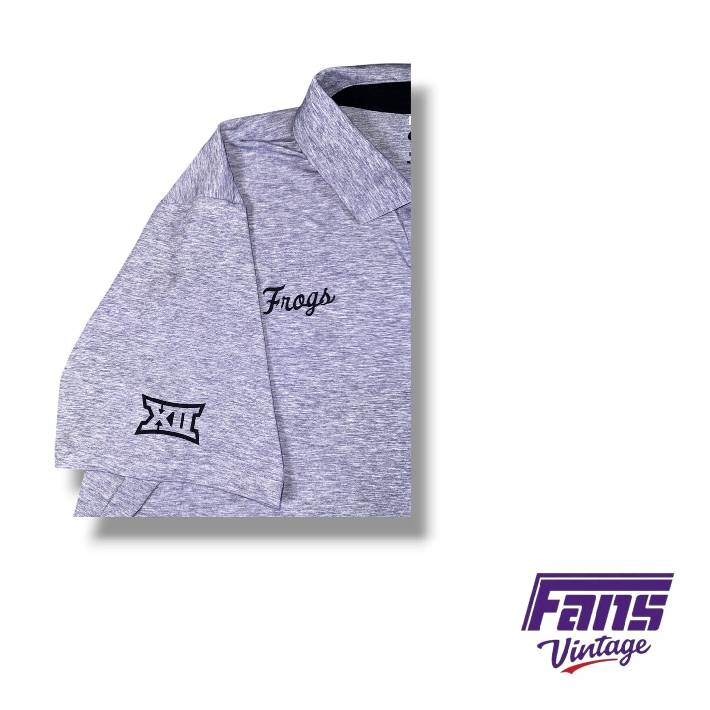 RARE TCU Nike Team Issued ‘Frogs’ Script Golf Polo
