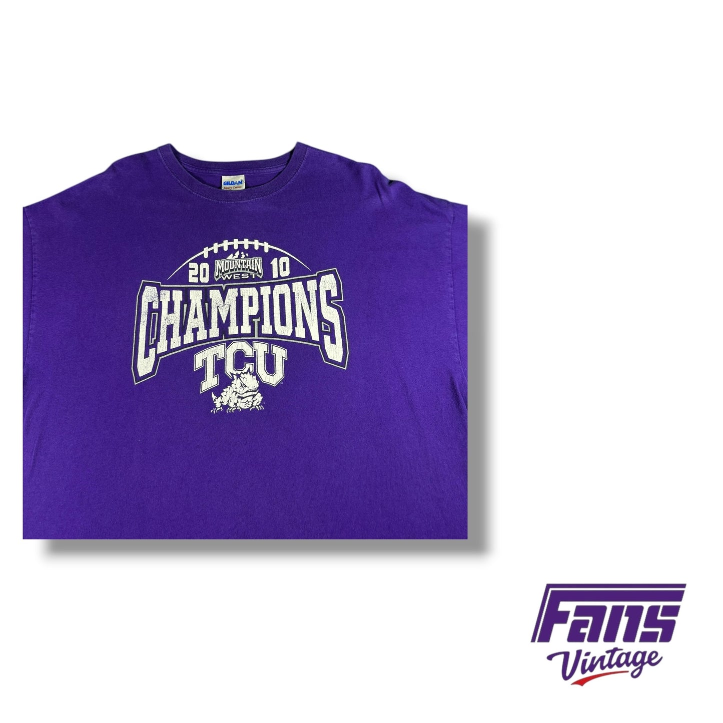 Vintage 2010 TCU Mountain West Champions T-Shirt