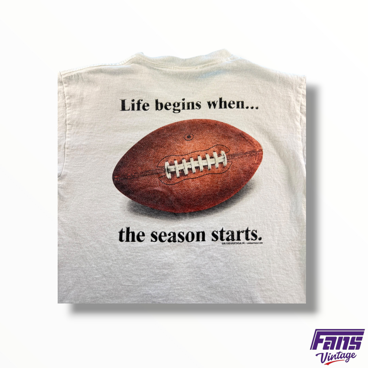 Vintage 90s “Life Begins When The Season Starts.” Shirt