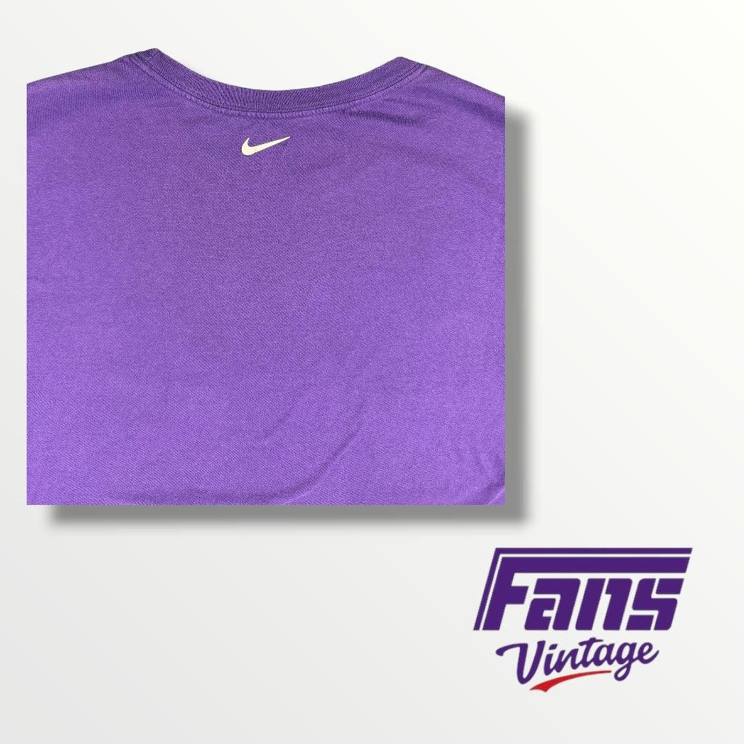 TCU Basketball Dri-Fit Nike Tee with Front and Back Swoosh