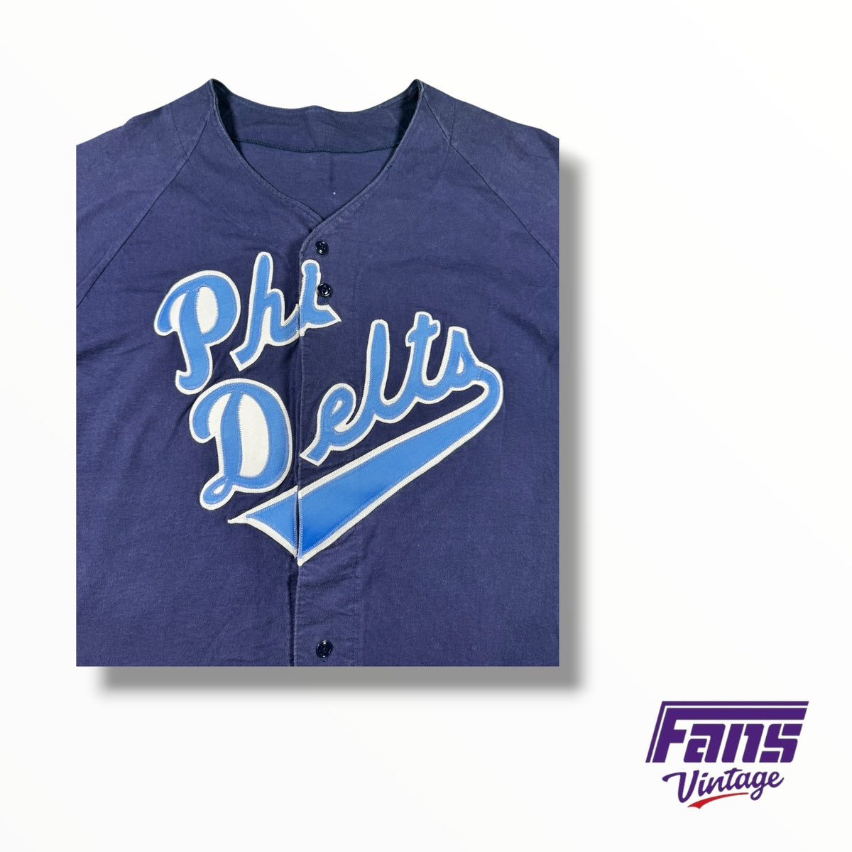 Vintage Phi Delt Stitched Letters Russell Athletic Baseball Jersey