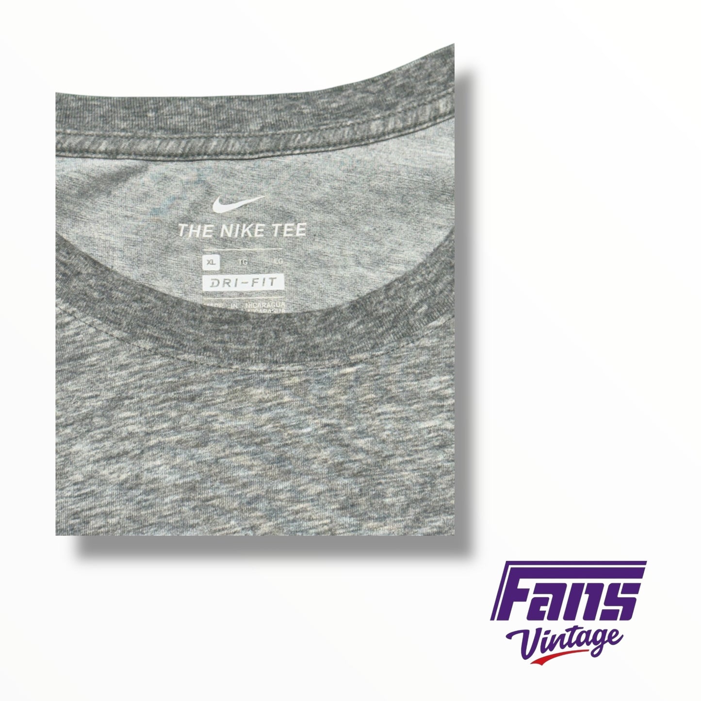 TCU Nike Team Issued Throwback Logo Custom Post Season Basketball T-Shirt