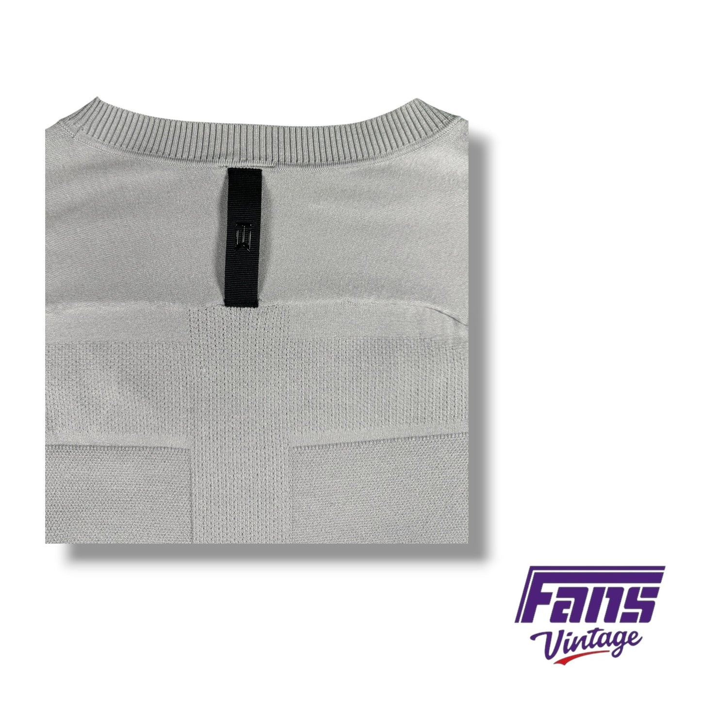 TCU Golf Tiger Woods Nike Team Issued Premium Knit Henley Style Lightweight Sweater