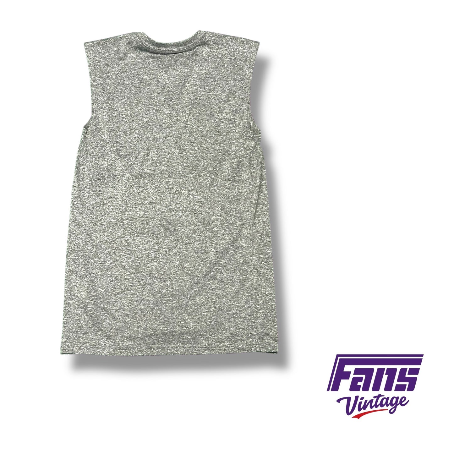 TCU team issued Nike DRI-FIT grey cut tank top