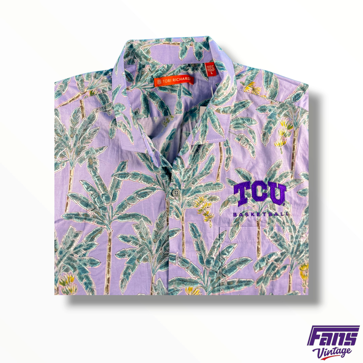 TCU Basketball Team Issued Coach’s Custom Hawaiian Button Up Shirt