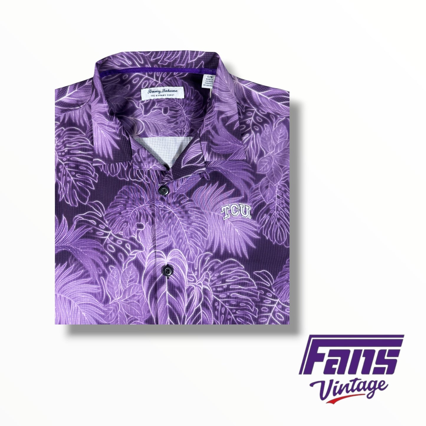 Tommy Bahama TCU Hawaiian Style Shirt