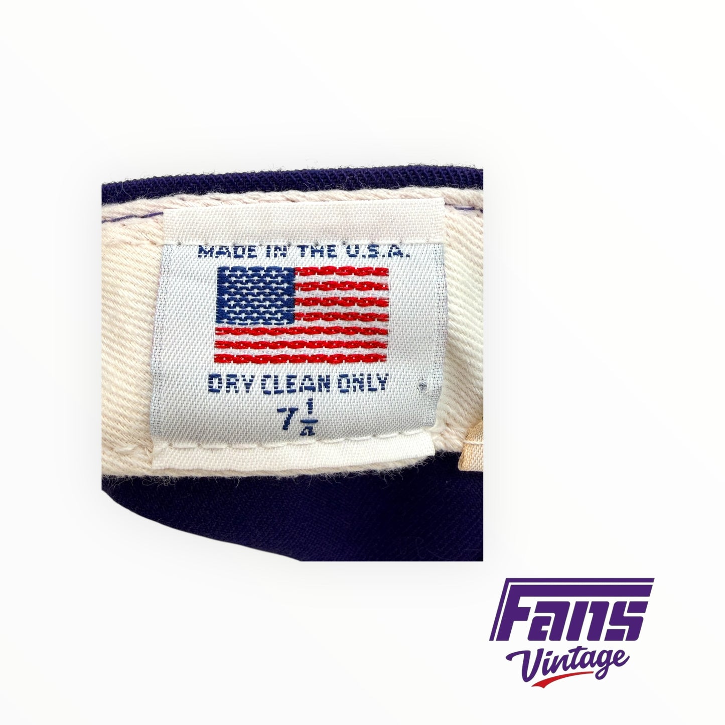 90s Vintage TCU fitted hat with awesome throwback Horned Frog logo
