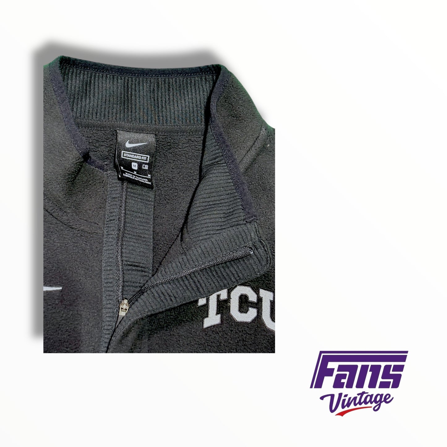 Rare! TCU Nike Coach Issued Fleece Sideline Pullover Vest