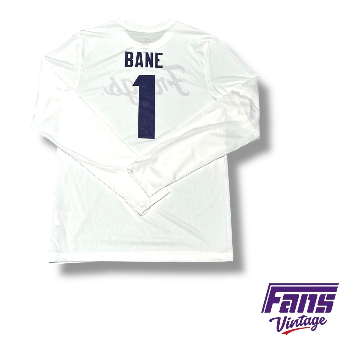 RARE - TCU Team Issued Frogs script custom Nike warm up shirt with “Bane #1” for 2024 Desmond Bane commemoration game