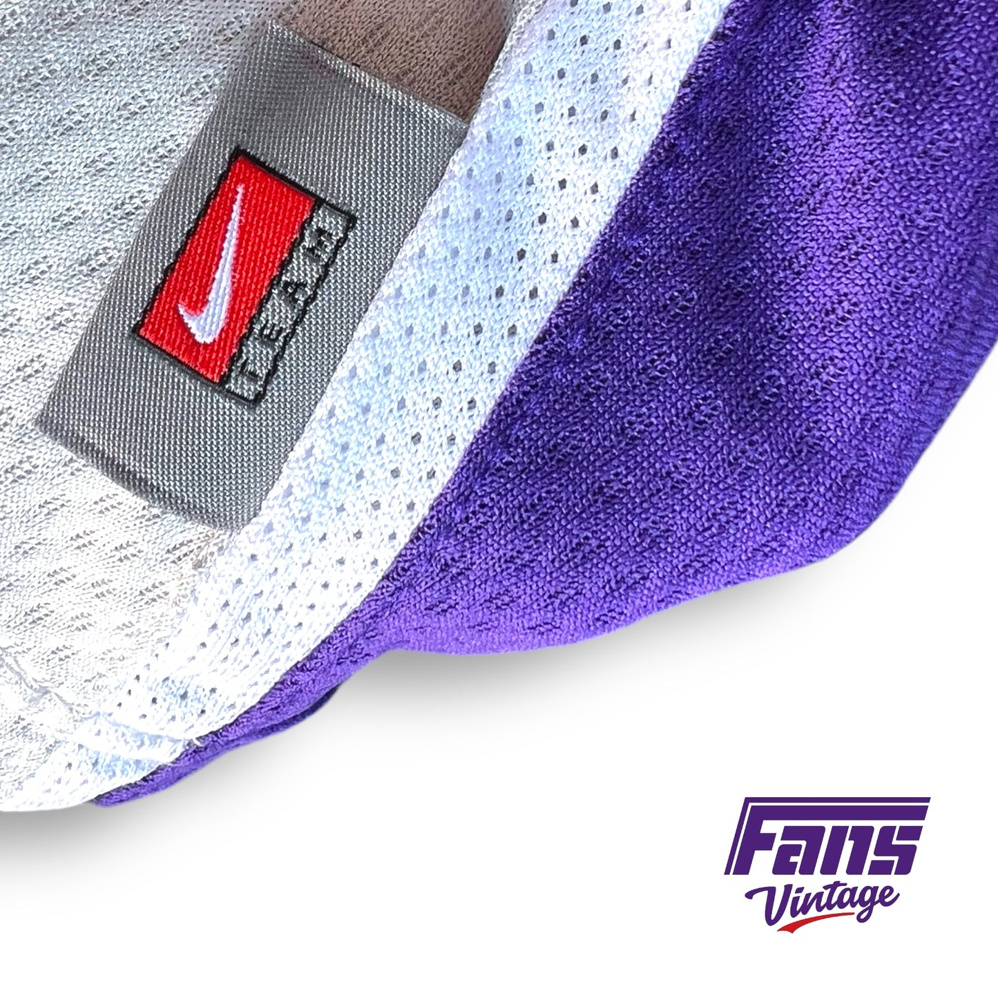 Y2K Vintage TCU Team Issued Nike Warmup Jersey Style Woven Tee