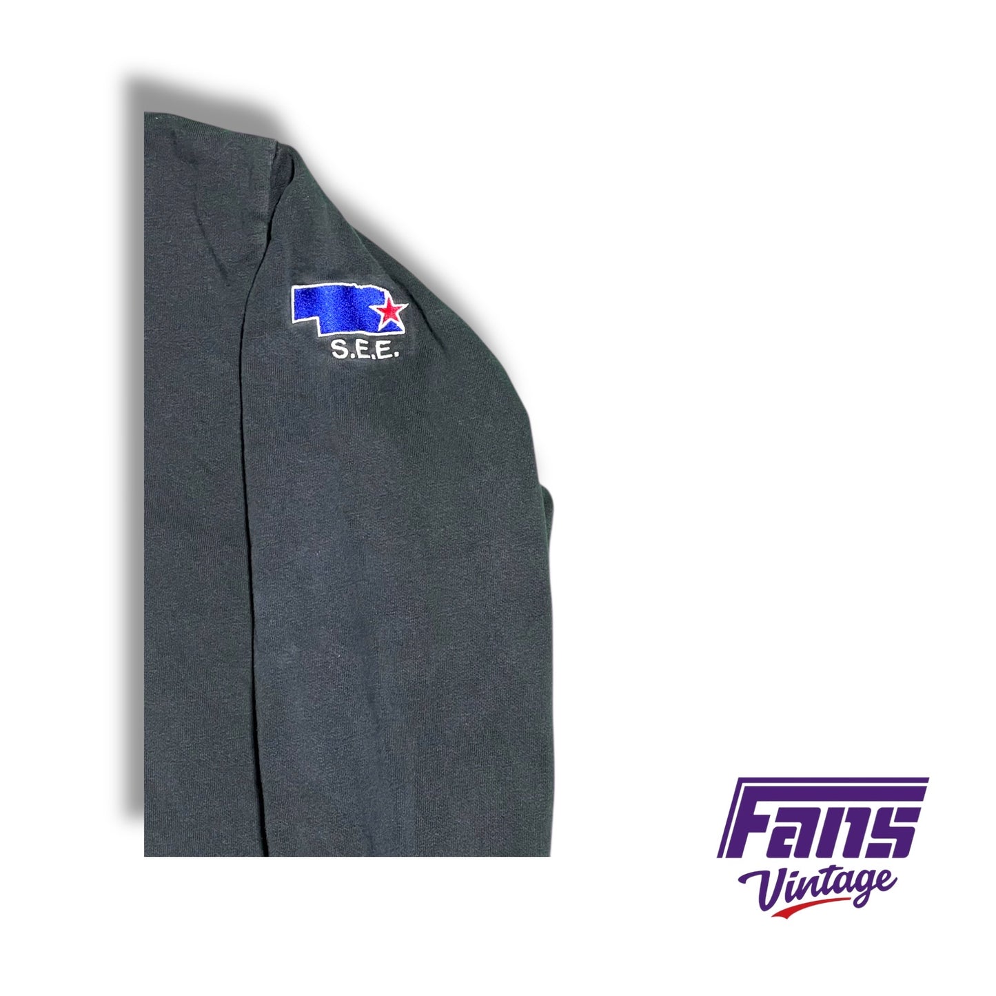 TCU baseball Nike team issued College World Series custom hoodie sweatshirt with embroidered Omaha patch and numbering #29