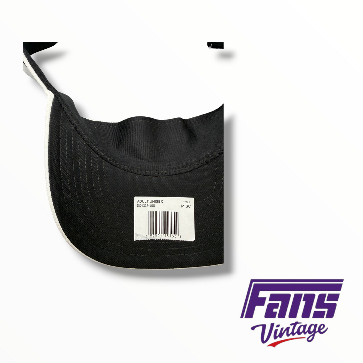 TCU Team Issue Whiteout Sideline Visor