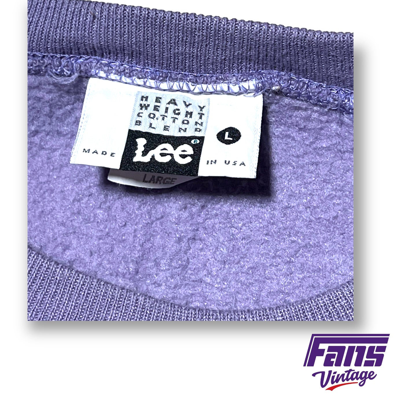 RAD 90s Vintage TCU Crewneck Sweater - Lavender with Southwestern style
