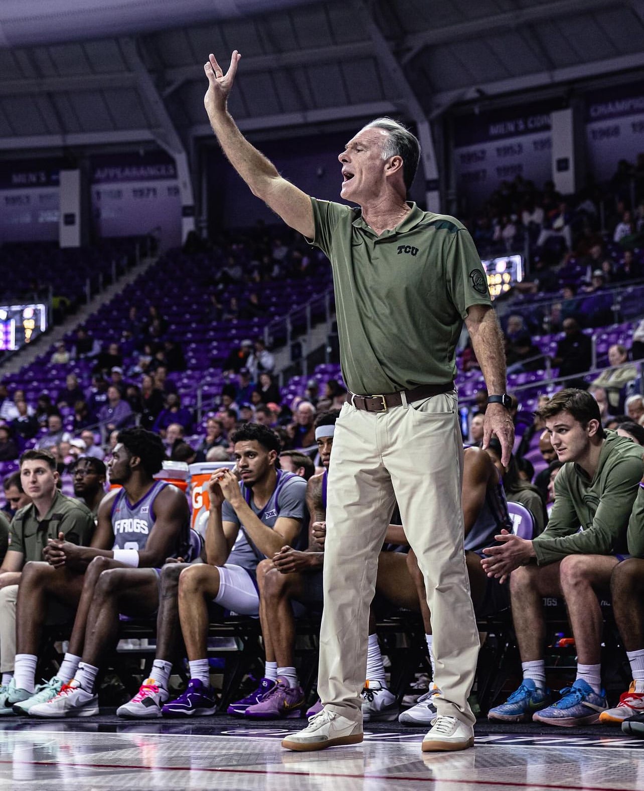 TCU Nike Salute to Service Coach Issue Polo