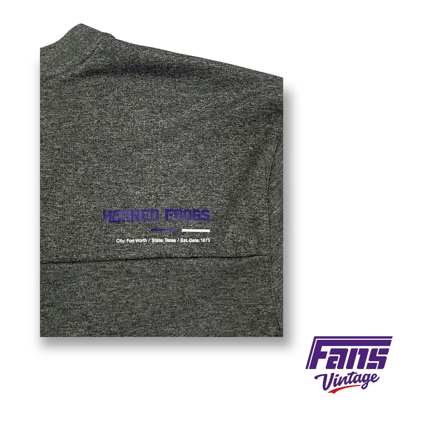 TCU Team Issue Nike Premium V-Neck Long Sleeve Training Shirt