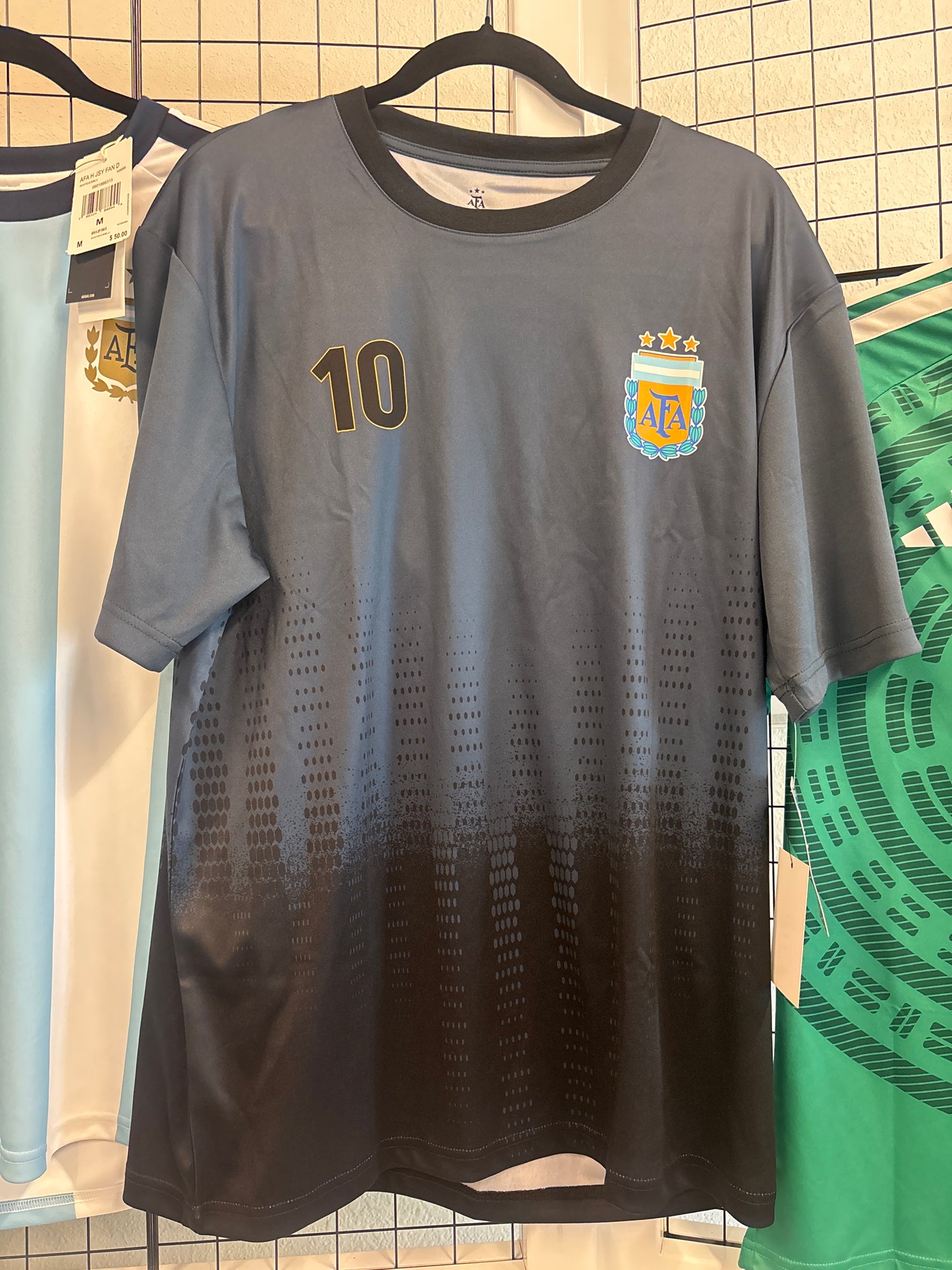 Messi Argentina Unique Soccer Pre Match style Jersey