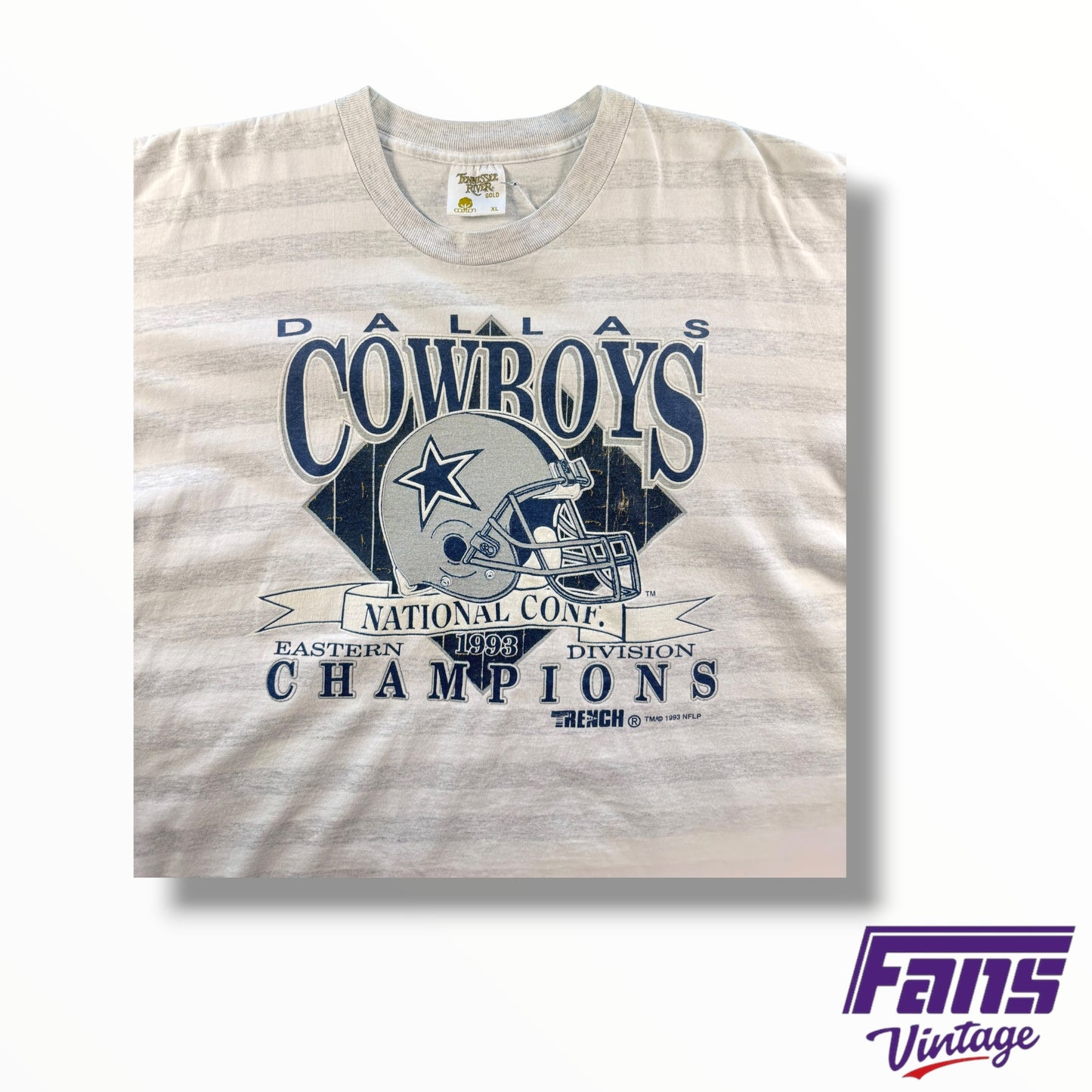 Vintage 1993 Dallas Cowboys National Conference Eastern Division Champions Tee