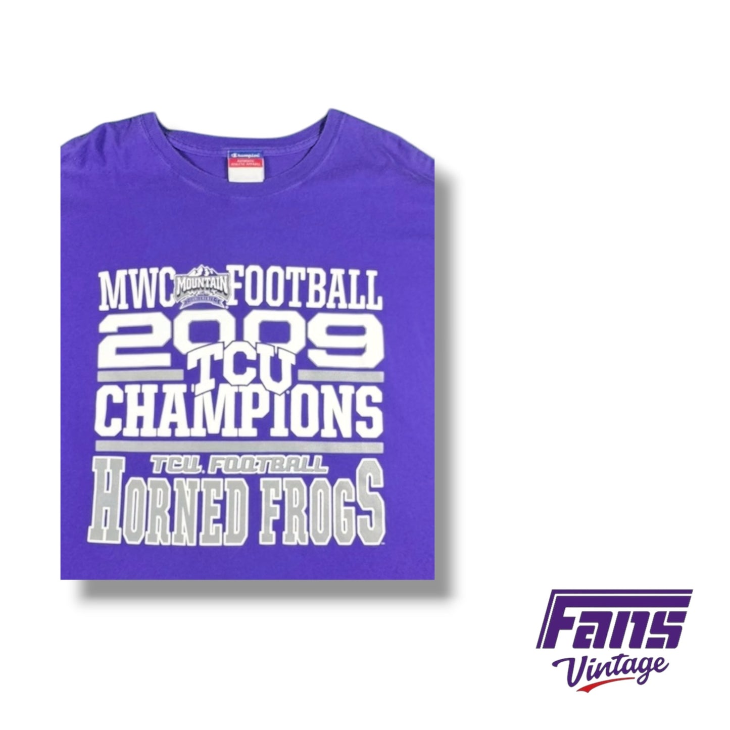 Vintage 2009 TCU Mountain West Champions T-Shirt