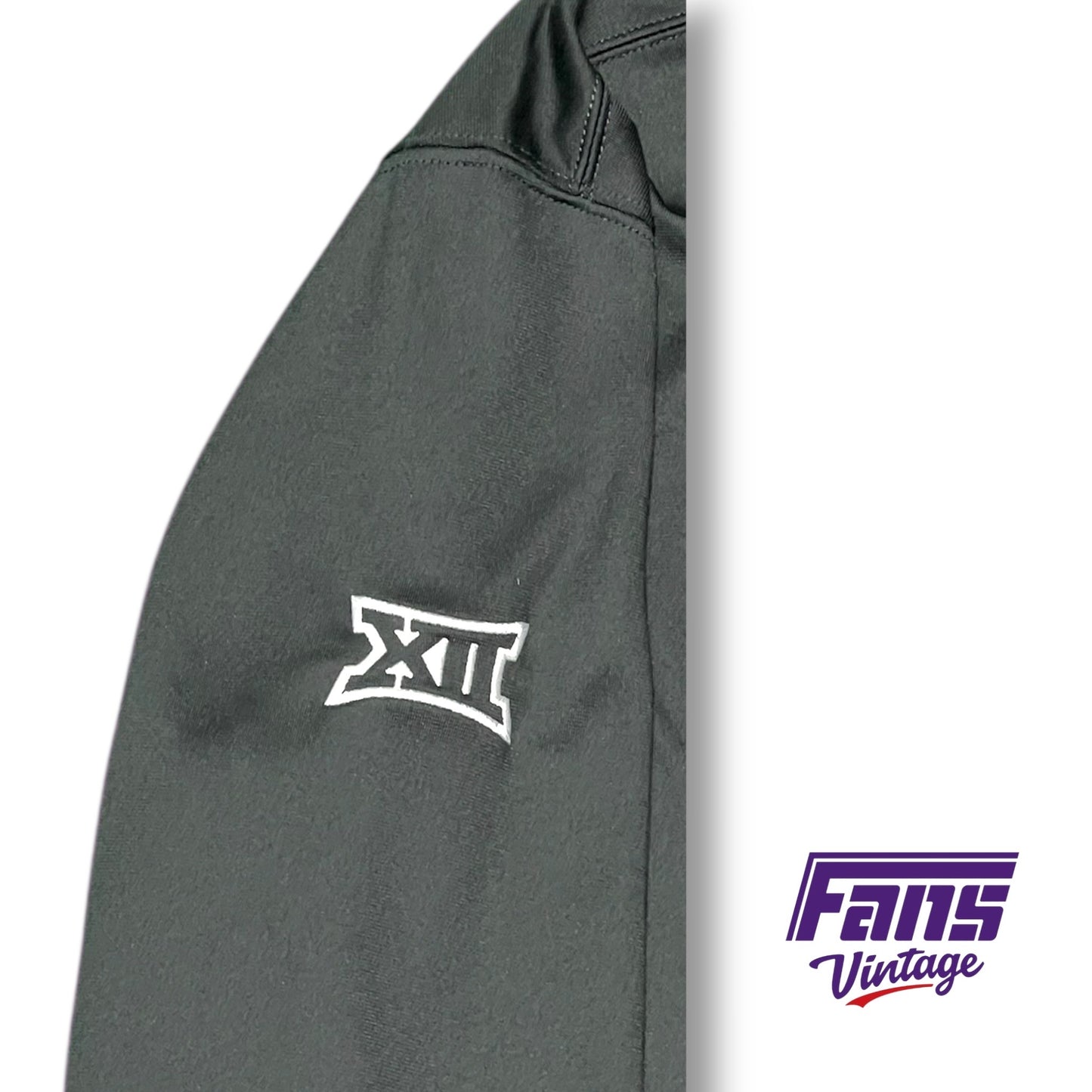 TCU Basketball Nike Team‑Issued Grey Fleece 1/4 Zip