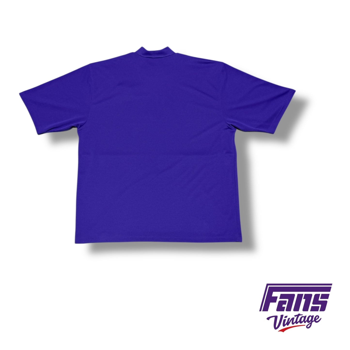 Vintage TCU Y2K Era - Basketball Team Issued Dri-Fit Coaches Sideline Mock Turtleneck Polo