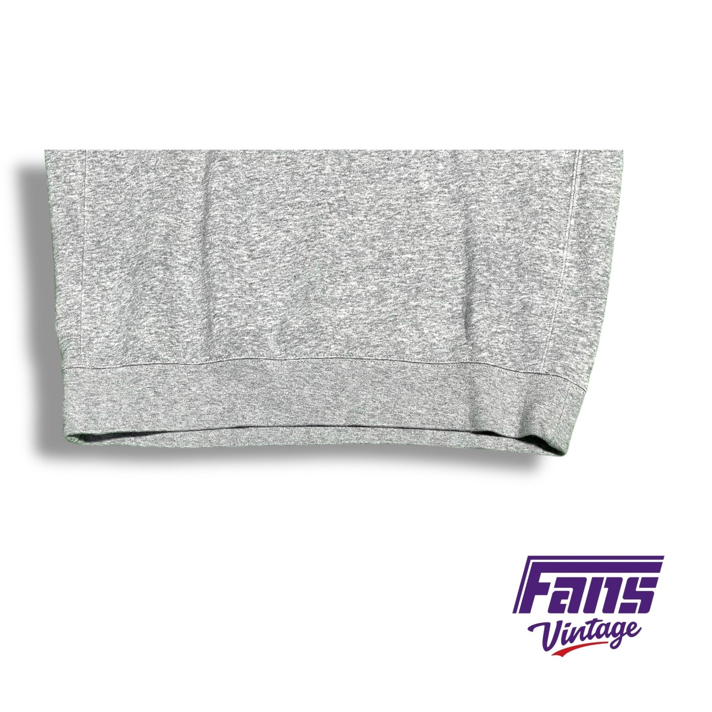 RARE! TCU Nike team issued grey crewneck with sick logo in “spit blood” colorway