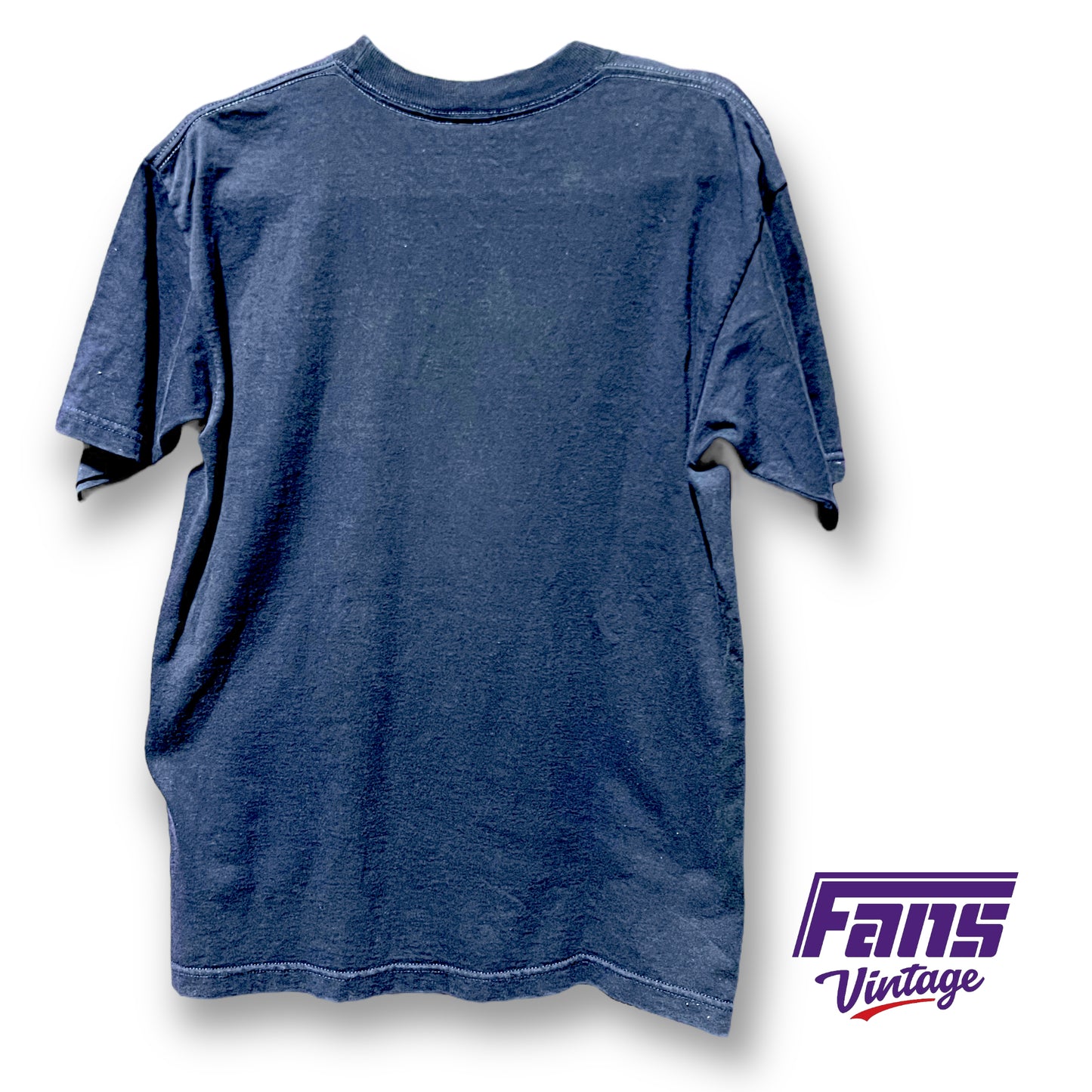 90s Vintage TCU American Flag Tee - Horned Frog Stars and Stripes