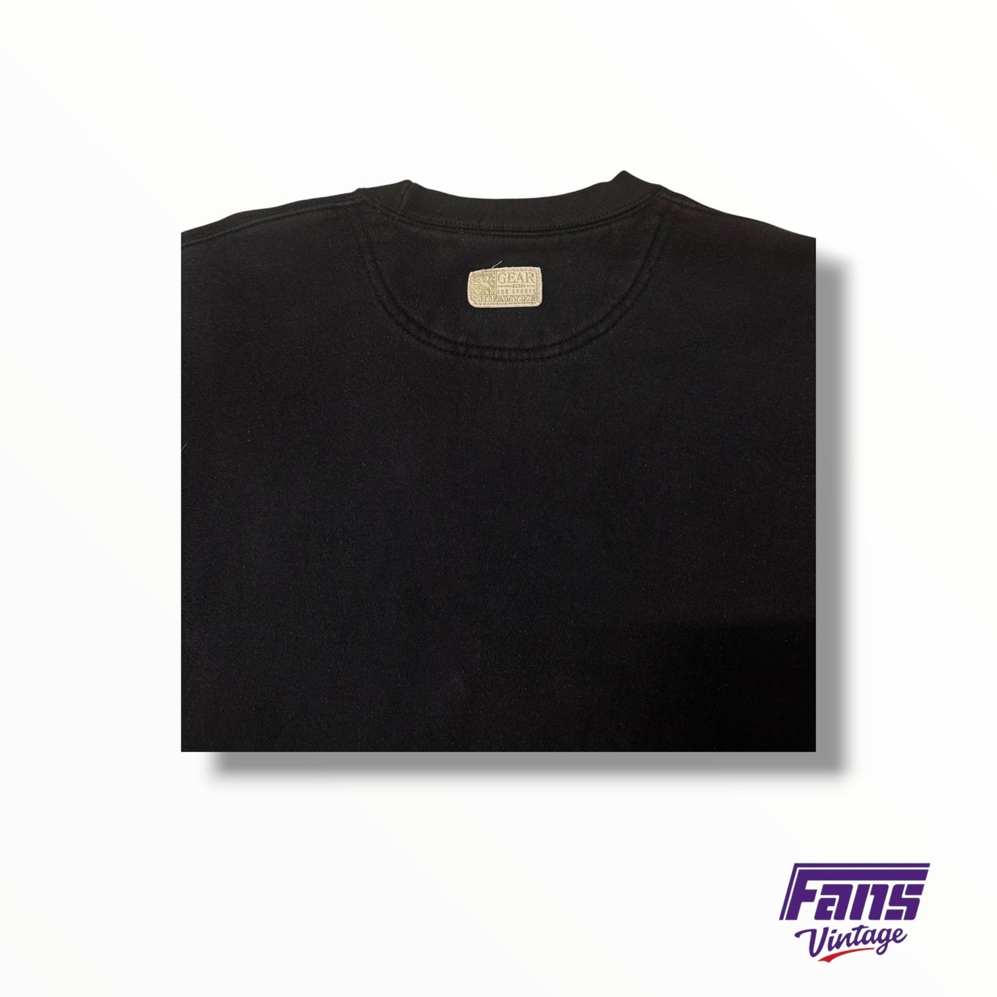 Vintage TCU Crewneck Sweater Unique Shadow Lettering