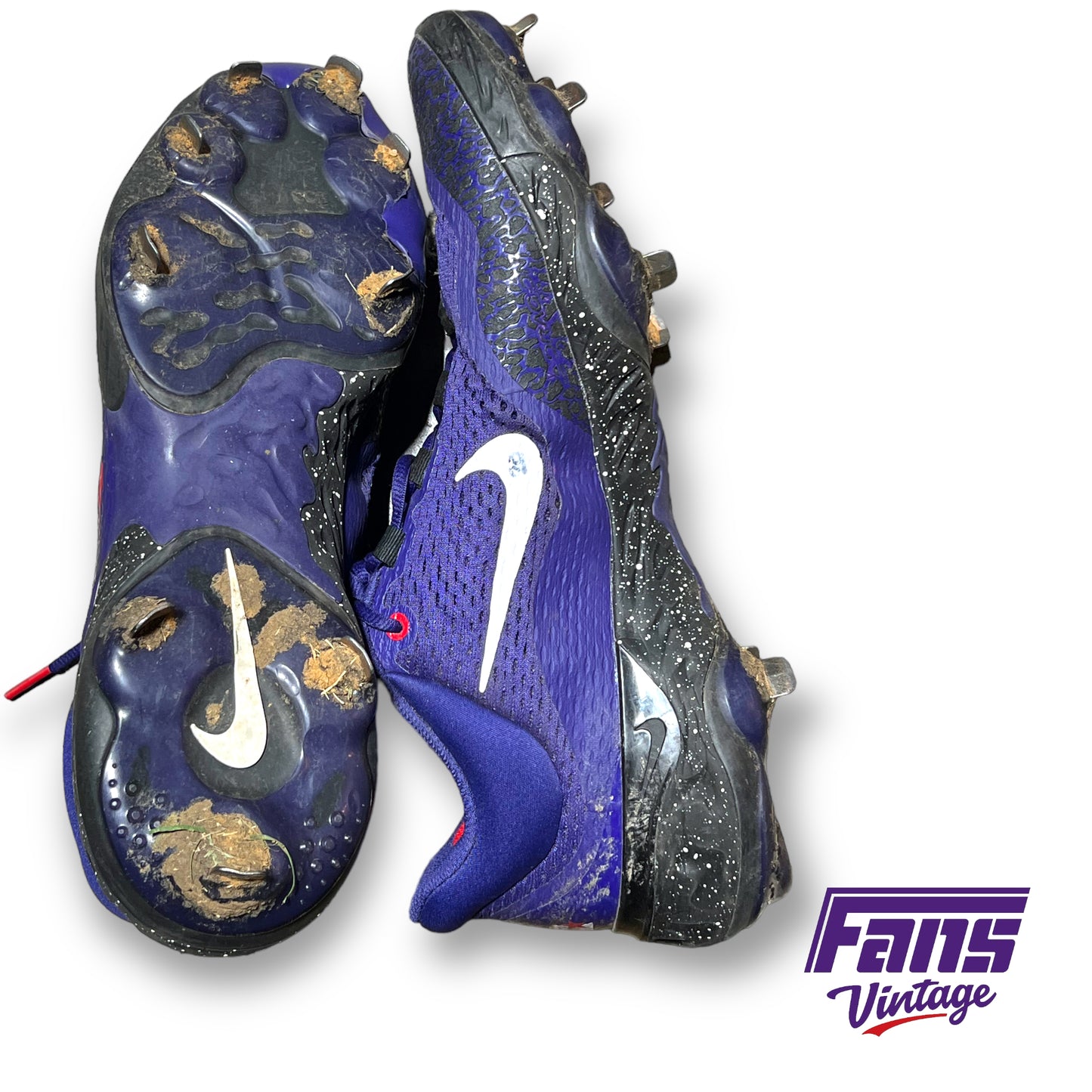 Game Worn TCU Baseball College World Series Nike Cleats