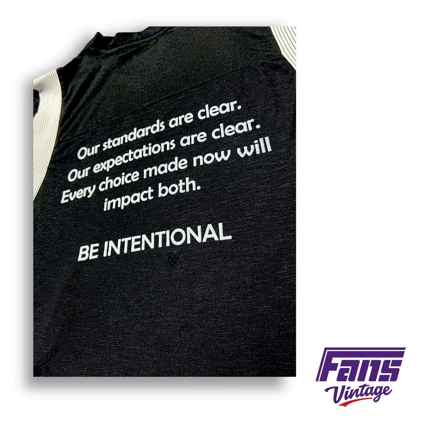 RARE - TCU Football Team Exclusive “Our Season is My Responsibility / BE INTENTIONAL” Premium Nike Training Shirt - Double Sided!