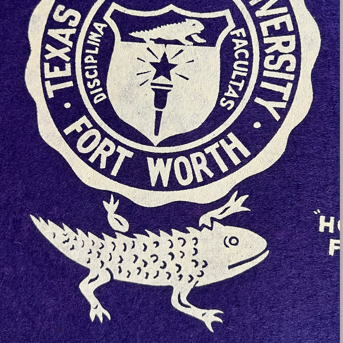 *Rare* TCU Pennant - 1960s era "Horned Frogs" with School Seal