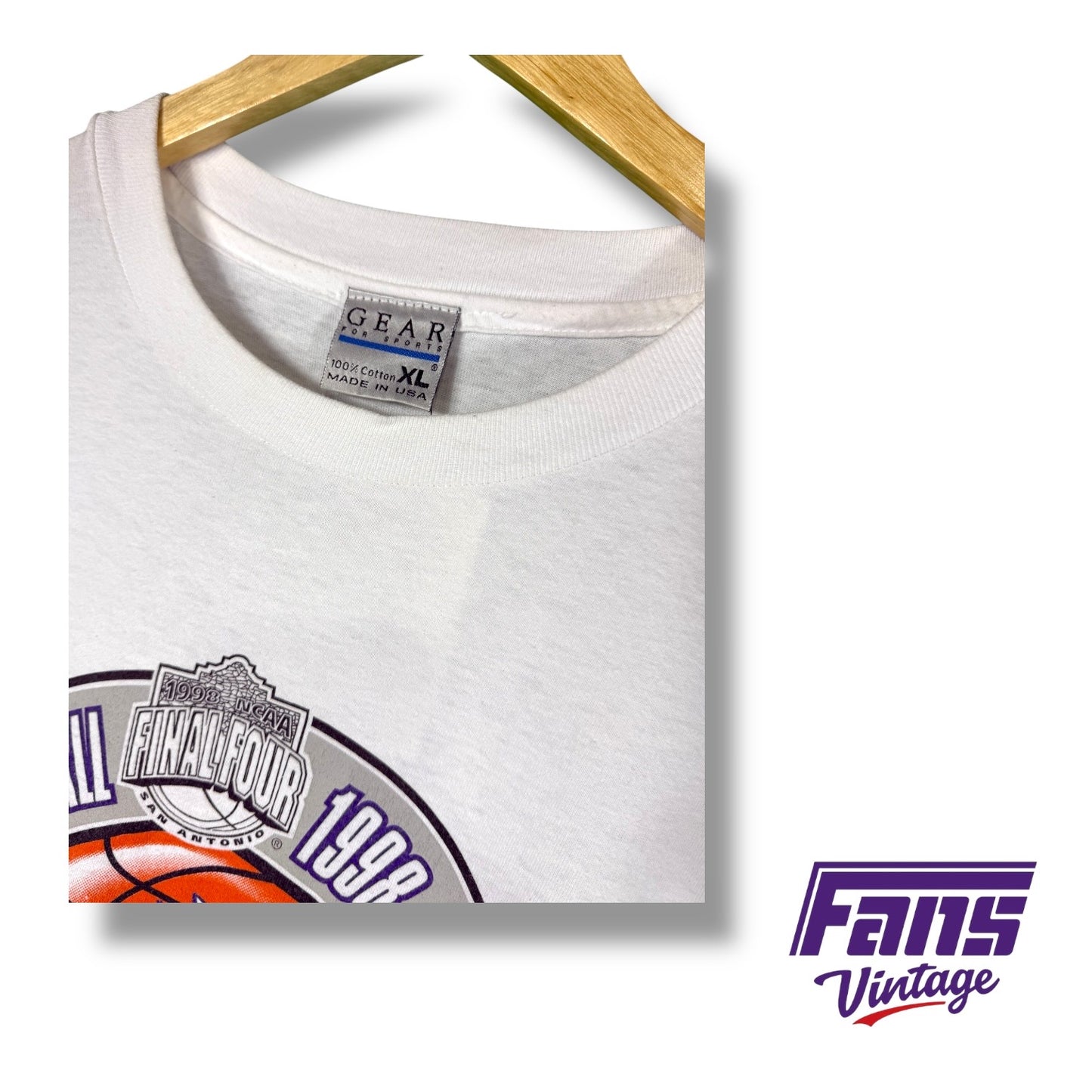 90s Vintage TCU Basketball 1998 March Madness NCAA Championship T-Shirt *GRAIL FIND*