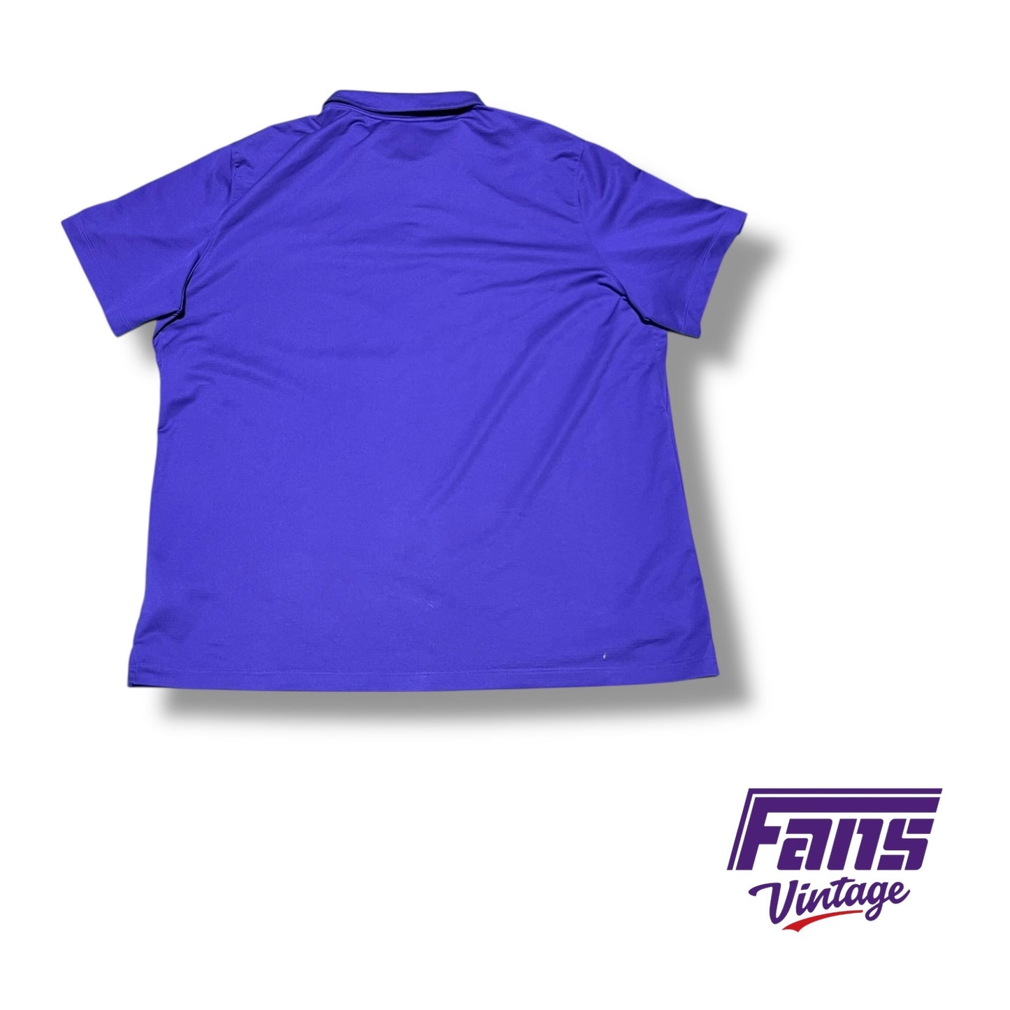 TCU Team Issued Nike polo with rare throwback “Frogs” script logo