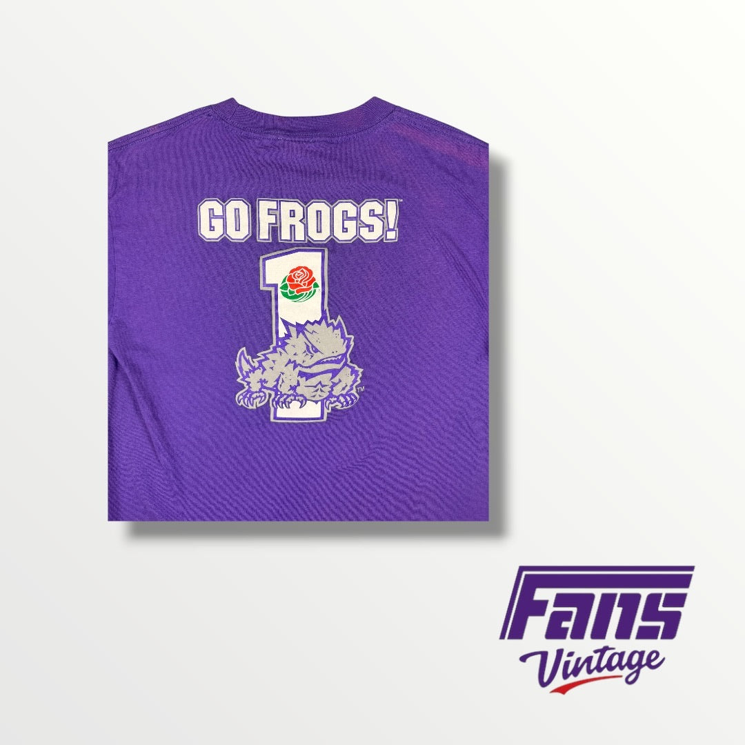 Vintage TCU Purple Rose Bowl T-Shirt with Awesome Design