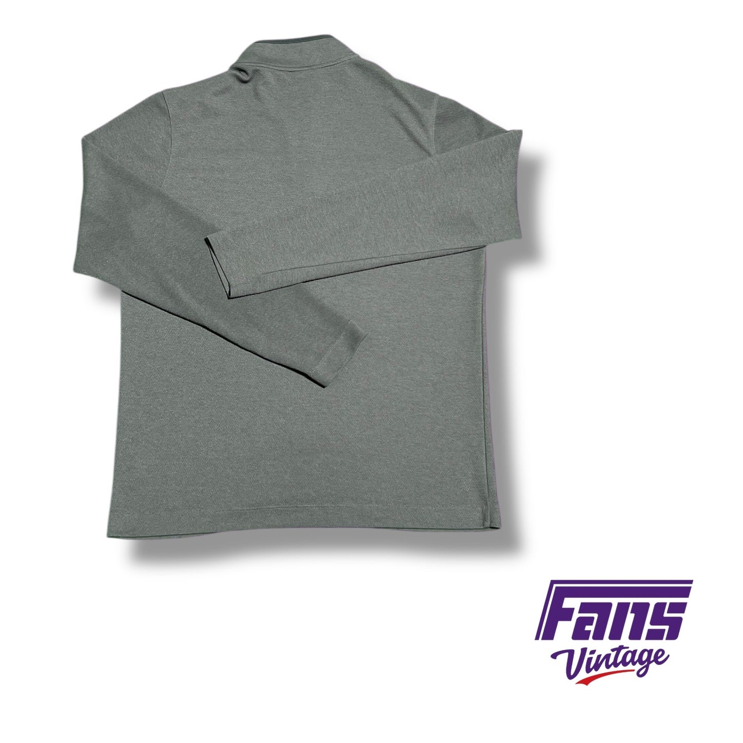 TCU Nike Team Issued Coach's Sideline dark grey Nike quarter zip pullover