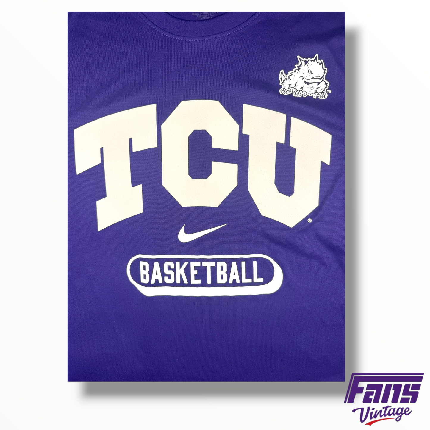 TCU Basketball Team Issued Nike Dri-Fit Tee