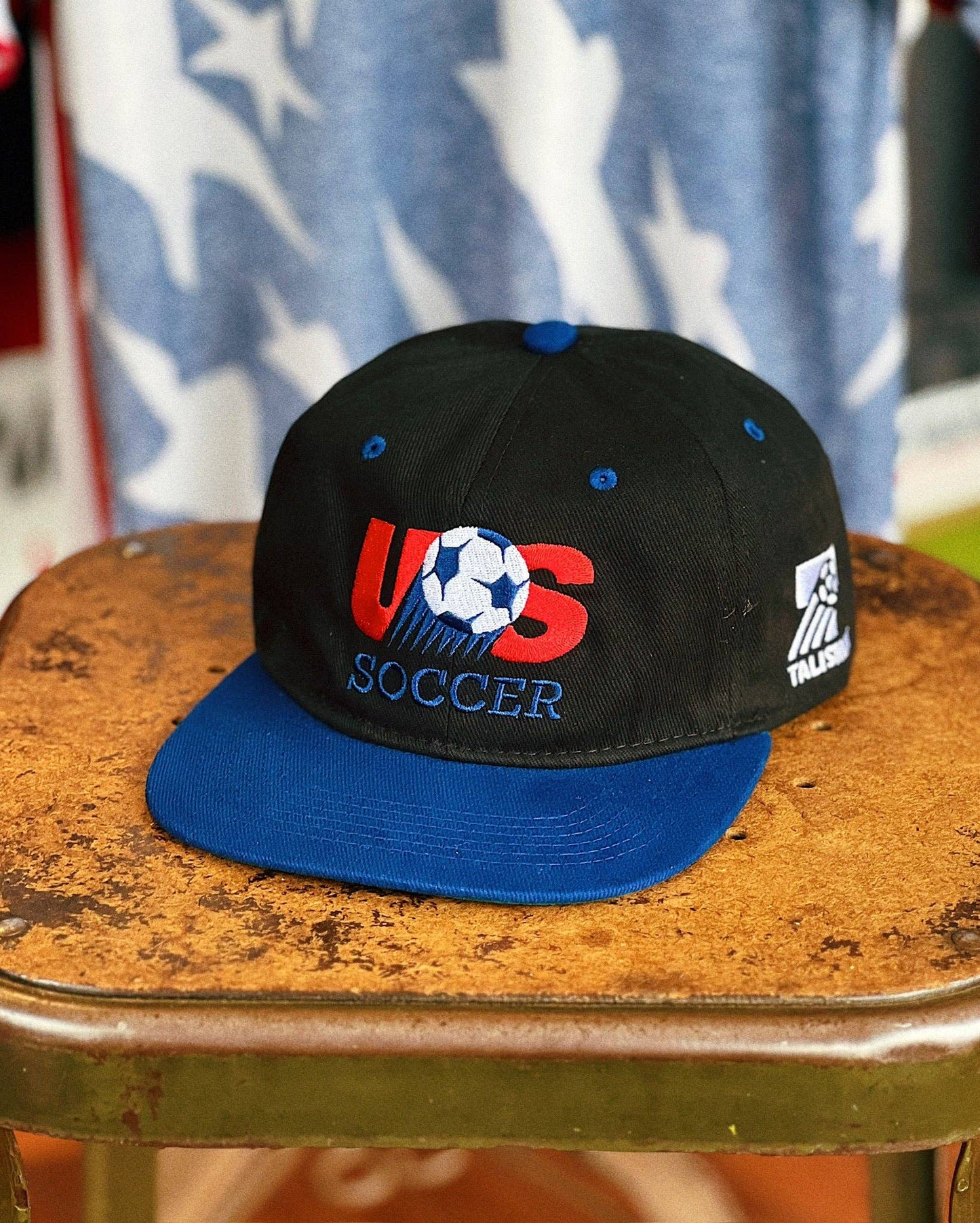 US Soccer Retro 1993 6-Panel Snapback - Black/Royal