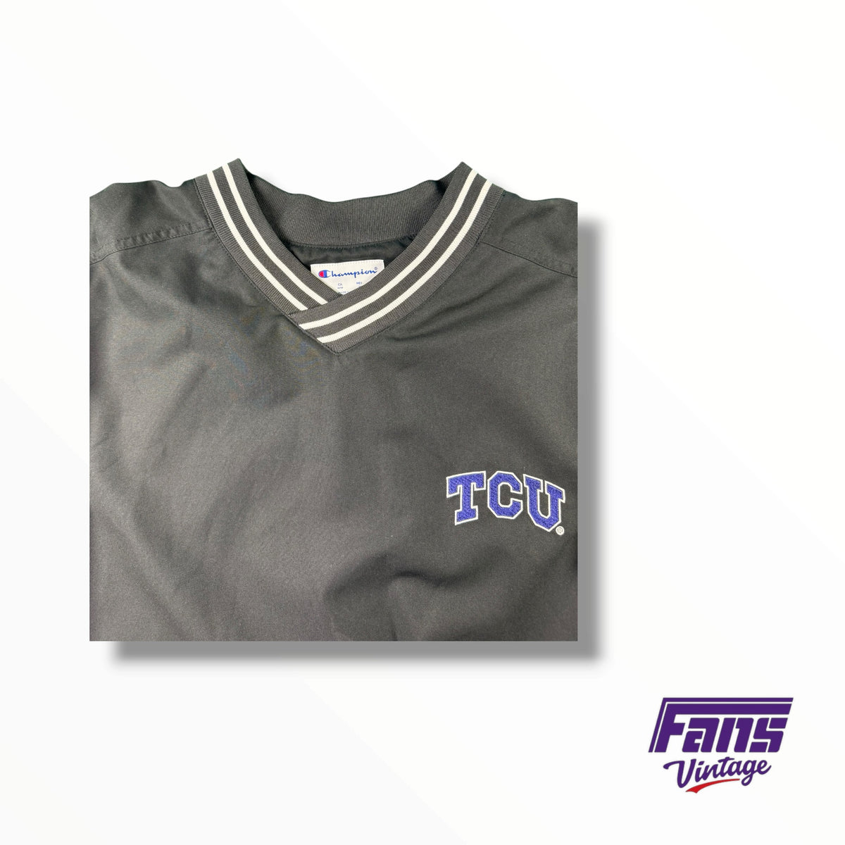 TCU Vintage Champion Windbreaker Pullover