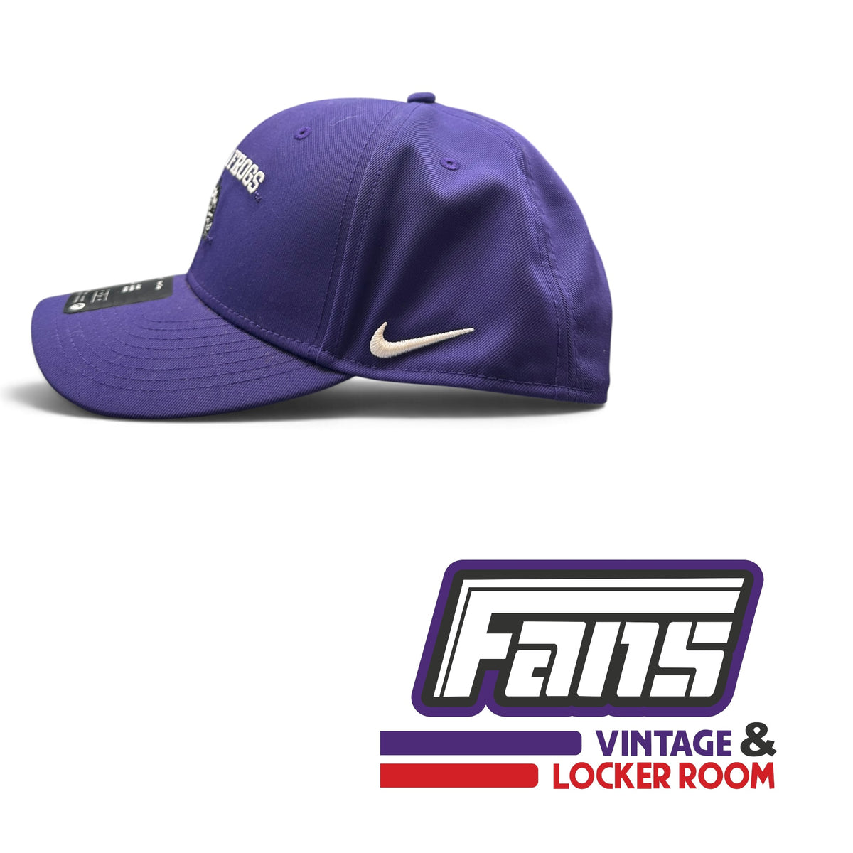 TCU Horned Frog Logo Team Issued Nike Purple SnapBack Hat