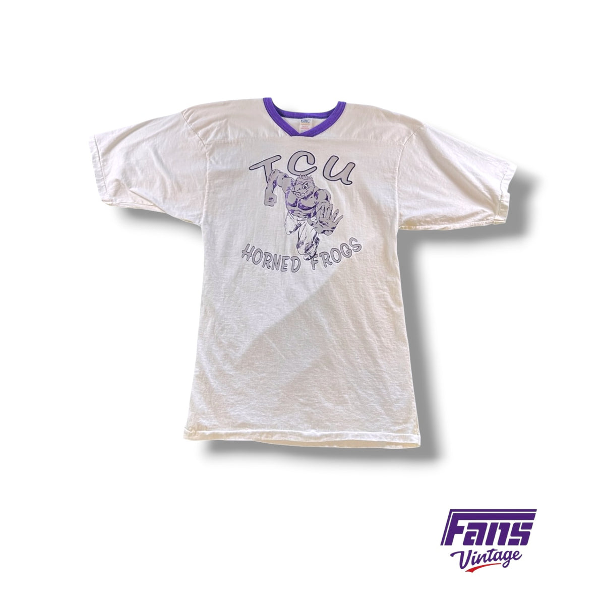 Vintage TCU Horned Frogs V-Neck Tee